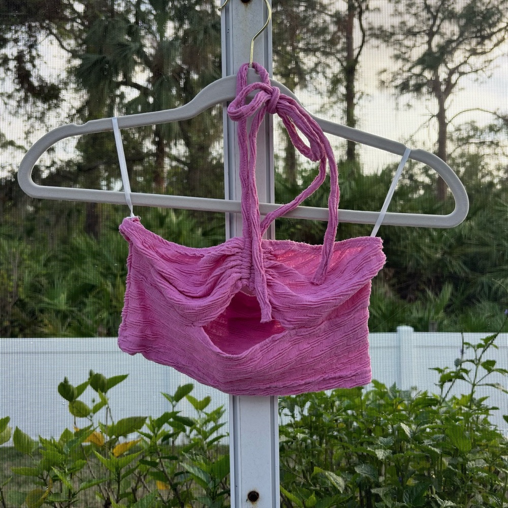 Pink Halter Top